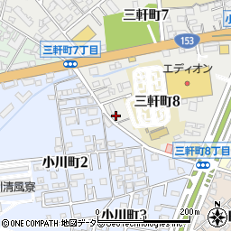 愛知県豊田市三軒町8丁目46周辺の地図