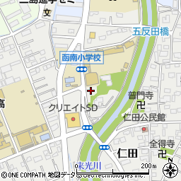 仁田忠常墓周辺の地図