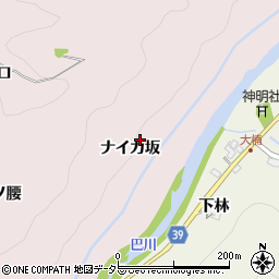 愛知県豊田市幸海町ナイカ坂周辺の地図