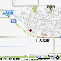 滋賀県東近江市上大森町1288周辺の地図