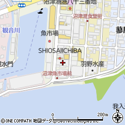 魚市場周辺の地図