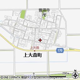滋賀県東近江市上大森町1088周辺の地図
