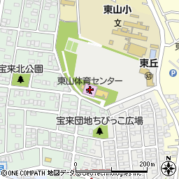 豊田市東山体育センター周辺の地図
