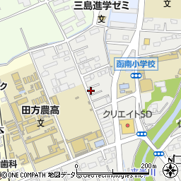 静岡県田方郡函南町仁田117-2周辺の地図