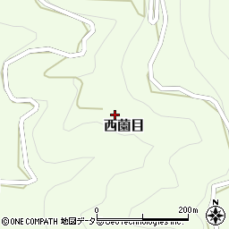 愛知県北設楽郡東栄町西薗目周辺の地図