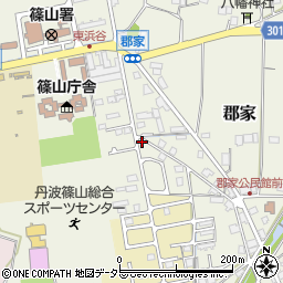 兵庫県丹波篠山市郡家873周辺の地図
