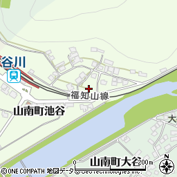 兵庫県丹波市山南町池谷周辺の地図