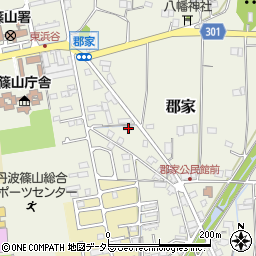 兵庫県丹波篠山市郡家876周辺の地図