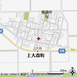 滋賀県東近江市上大森町1103周辺の地図
