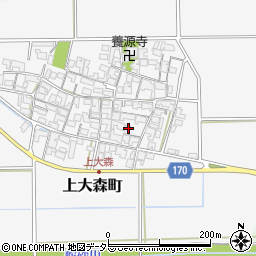 滋賀県東近江市上大森町1082周辺の地図