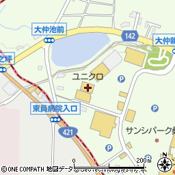 ユニクロ桑名店周辺の地図