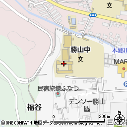 真庭市立勝山中学校周辺の地図