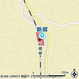岡山県新見市周辺の地図