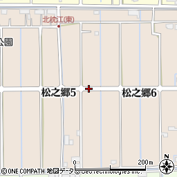 愛知県飛島村（海部郡）松之郷周辺の地図