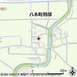 京都府南丹市八木町刑部川西周辺の地図