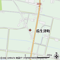 滋賀県東近江市瓜生津町553周辺の地図