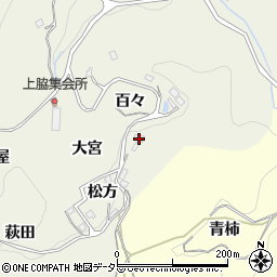 愛知県豊田市上脇町大宮周辺の地図