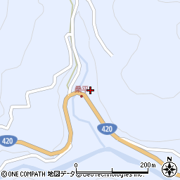 愛知県北設楽郡設楽町豊邦タキノクチ周辺の地図