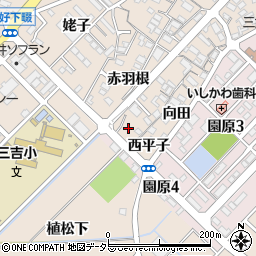 愛知県みよし市三好町赤羽根20周辺の地図