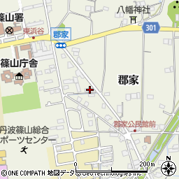 兵庫県丹波篠山市郡家863周辺の地図