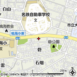 中日新聞　なるみ砦専売店福井新聞舗周辺の地図