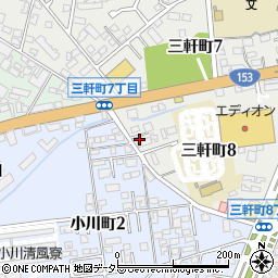 愛知県豊田市三軒町8丁目40周辺の地図