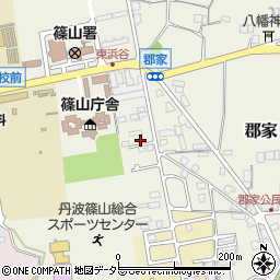 兵庫県丹波篠山市郡家869周辺の地図