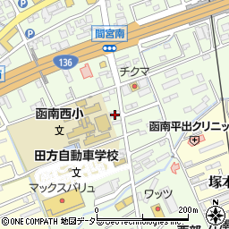 静岡県田方郡函南町間宮483周辺の地図