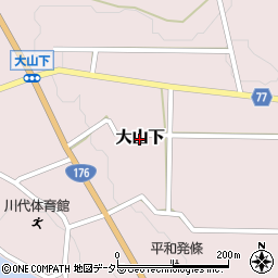 兵庫県丹波篠山市大山下周辺の地図