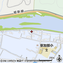 岡山県真庭市草加部584-1周辺の地図