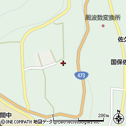 静岡県浜松市天竜区佐久間町中部434周辺の地図