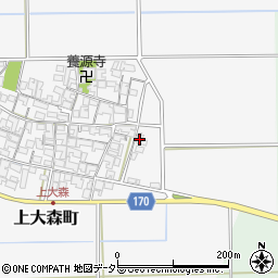 滋賀県東近江市上大森町1068周辺の地図