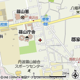 兵庫県丹波篠山市郡家858周辺の地図