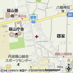 兵庫県丹波篠山市郡家859周辺の地図