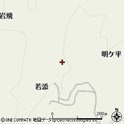 愛知県豊田市上脇町若添周辺の地図