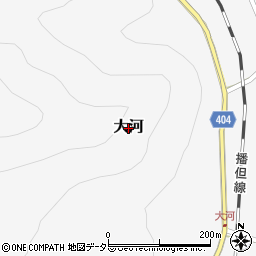 兵庫県神河町（神崎郡）大河周辺の地図