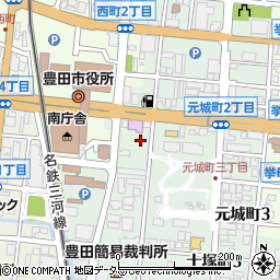 中日新聞豊田支局周辺の地図
