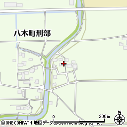 京都府南丹市八木町刑部川東周辺の地図