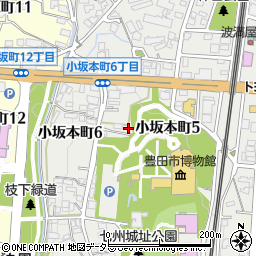愛知県豊田市小坂本町5丁目55周辺の地図