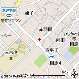 愛知県みよし市三好町赤羽根23周辺の地図
