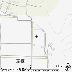 岡山県鏡野町（苫田郡）宗枝周辺の地図