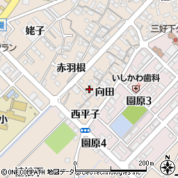 愛知県みよし市三好町赤羽根17周辺の地図
