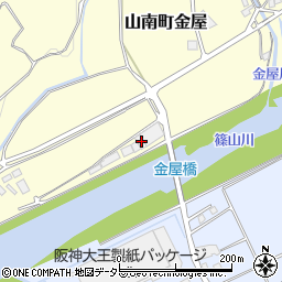 兵庫県丹波市山南町金屋641周辺の地図