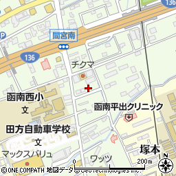 静岡県田方郡函南町間宮659周辺の地図