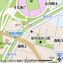 豊田スタジアム南第4駐車場周辺の地図