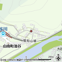 兵庫県丹波市山南町池谷195周辺の地図