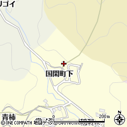 愛知県豊田市国閑町下周辺の地図