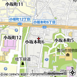 愛知県豊田市小坂本町6丁目35周辺の地図