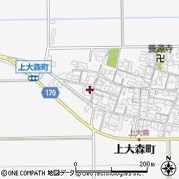 滋賀県東近江市上大森町1139周辺の地図