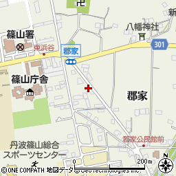 兵庫県丹波篠山市郡家861周辺の地図